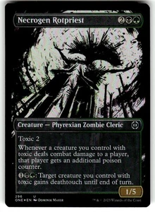 Necrogen Rotpriest Foil (296) Showcase Phyrexia: All Will Be One ONE MTG Magic - Picture 1 of 2