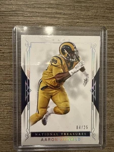 Panini National Treasures 2017 Aaron Donald Holo Silver/25 - Imagen 1 de 2
