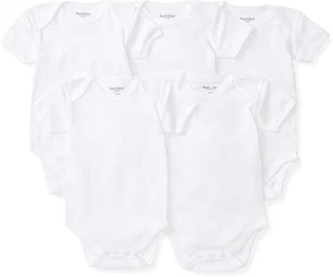 Burt's Bees Bebé Unisex Bebé Body-Juego de 5, 100% Algodón Orgánico, 18M, Blanco - Imagen 1 de 6