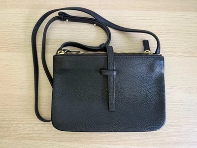 Bolsa tiracolo Annabel Ingall couro preto 'Jojo' trio removível - Imagem 1 de 4