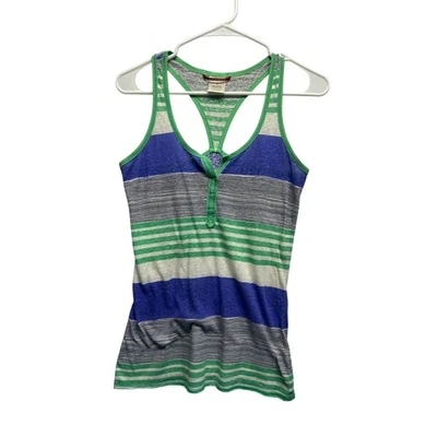 Camiseta sin mangas Y2K Unionbay a rayas espalda deportiva - talla pequeña Foto 1 de 4