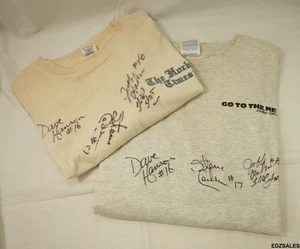 2 Slap Shot Movie Cast Hanson Carlson Signed Shirts - Picture 1 of 12