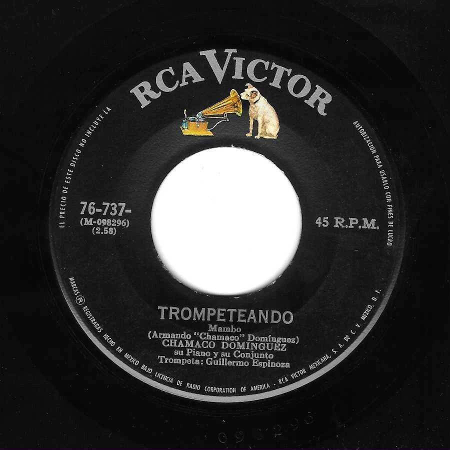 Latin Descarga Exotica 45 CHAMACO DOMINGUEZ Trompeteando EDEN AHBEZ Nature Boy - Image 1 of 1