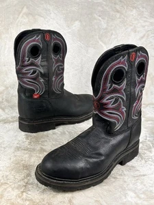 Tony Lama RR3209 Black Waterproof Steel Toe Work Boots Snyder Men’s Sz 13 D - Picture 1 of 7