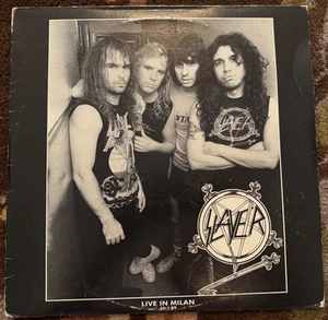 SLAYER “LIVE IN MILAN 1989” ULTRA RARE LIVE 2LP VINYL RECORD SET - Picture 1 of 3