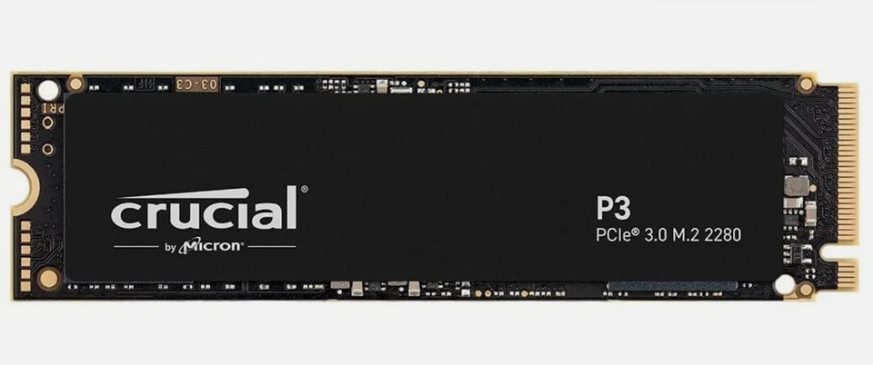 Crucial P3 4TB Gen 3.0 NAND NVMe PCIe M.2 SSD open box - Image 1 of 1