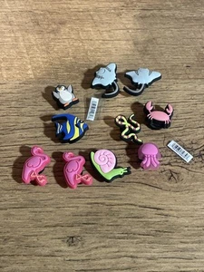 Lot Of 10 Croc Jibbitz Animal/sea Creature Themed - Picture 1 of 4