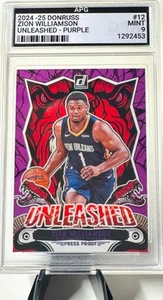 Zion Williamson 2024-25 Panini Donruss Optic #12 Unleashed Purple - Bild 1 von 2