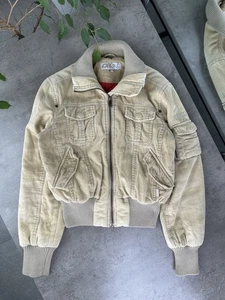 Vintage Corduroy Bomber Jacket Women`s Size M - Picture 1 of 12
