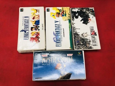 4 5 6 Ⅳ Ⅳ Ⅴ Ⅵ Mystic Quest USA Box and flyer Set of 4 can be bundled together! - Image 1 of 4