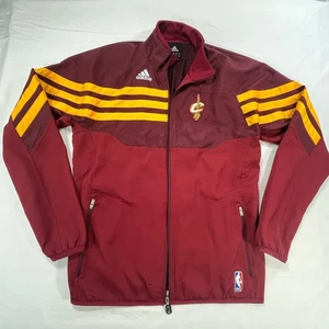 Cleveland Cavaliers Adidas Jacket Mens S NBA Warm Up Zip Lightweight Embroidered - Picture 1 of 19