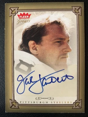 2004 Fleer Greats Of The Game Gold Border #GBA-GL Jack Lambert Auto Autograph - Image 1 of 2