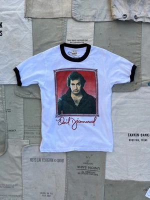 复古 80 年代 Neil Diamond Live at the Forum Concert T 恤 Rock Tour — 第 1/4 张图片