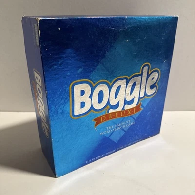 Boggle Deluxe The 3 Minute Word Search Game Ultimate VINTAGE 1997 Complete  - Image 1 of 4