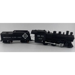 Train American Flyer No. 21165 Erie 4-4-0 Steam Locomotive & Tender Untested - Picture 1 of 24