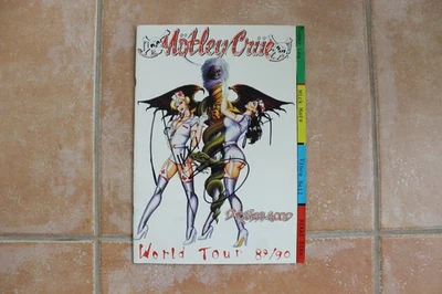 Nikki Sixx Autografiado Firmado Motley Crue Dr. Feelgood '89 Tour Programa The Dirt Foto 1 de 4