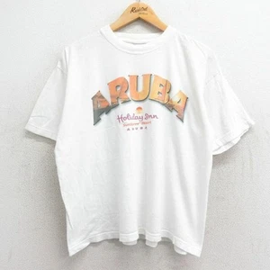 XL used clothing short sleeve vintage t-shirt men's 00s ARUBA Used SSYR-0 - Picture 1 of 8