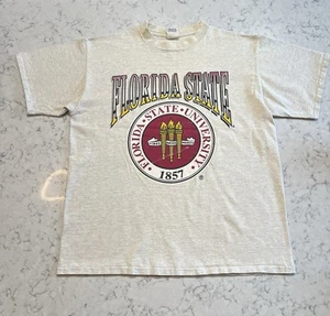 Vintage 90s Florida State Seminoles Nutmeg T-Shirt XL Made in USA FSU - Bild 1 von 5