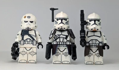 LEGO Star Wars Custom Clone Minifig (3x) Phase 2 Clone ARC Engineer Trooper Trio - Image 1 of 4