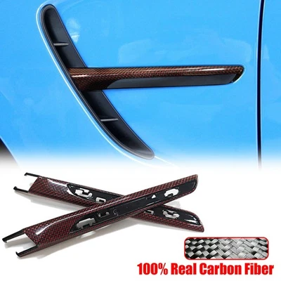 Cubierta de flujo de ventilación de aire guardabarros lateral de fibra de carbono para BMW M3 F80 M4 F82 F83 2013-2019 Foto 1 de 4