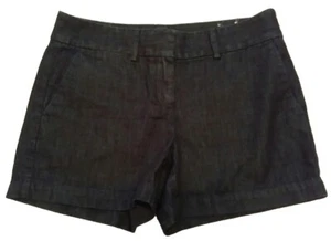 LOFT DAMEN Jeansshorts 0 blau dunkle Waschung The Riviera 100 % Baumwolle Ann Taylor - Bild 1 von 1