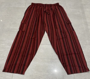 Trousers Unisex Indian Pants XL Boho Wide Festival Cargo Combat UK - Picture 1 of 4