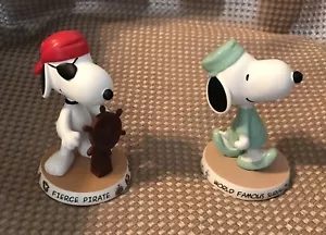 Hawthorne Village MANY FACES OF SNOOPY “Fierce Pirate” & “World Famous Surgeon” - Picture 1 of 5