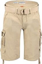 Shorts Bermuda geographical norway PARADIZE Man Beige