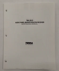 Terra TMA 350D Audio Panel/Marker Beacon Receiver Maintenance Manual-Copy - Picture 1 of 24