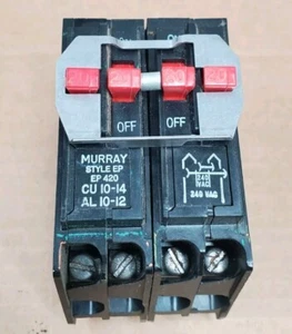 Disyuntor Murray EP420 QuadPlex, 2 polos dobles 20 amperios, 120/240 - Imagen 1 de 7