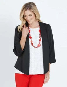 Noni B Roll Sleeve Shawl Collar Jacket - Picture 1 of 4