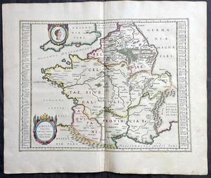 1638 Joan Blaeu & Abraham Ortelius Antique Map of France - Picture 1 of 3