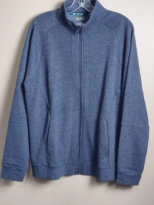 Chaqueta polar ultrasuave con cremallera completa gris oscuro Tek Gear para hombre bolsillos talla M Foto 1 de 4