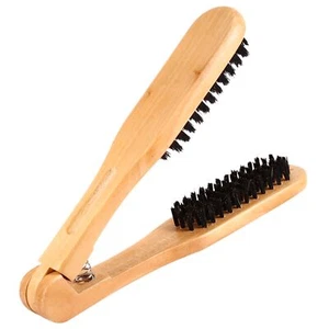 Professional Hairdressing Comb Double Brushes Wooden Anti Static Hair Straig AP9 - Picture 1 of 8