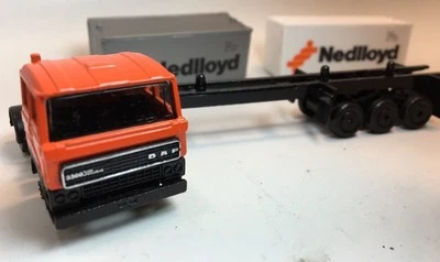 *Vintage* EFSI Toys Metal Die Cast Nedlloyd DAF Semi Truck Model Car - Holland - Image 1 of 4