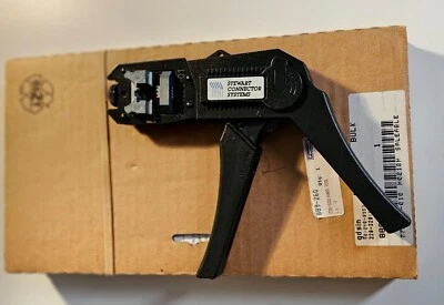 STEWART CONNECTOR 2940220-01 FIELD TERMINATION HAND CRIMP TOOL QWIK RJ45 CAT5/6E - Image 1 of 4