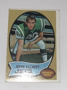 1970 Topps Football JOHN ELLIOTT Card #54 NM-MT New York Jets - Picture 1 of 2