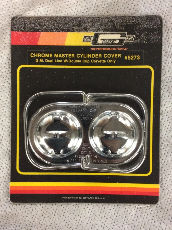NEW NOS Mr Gasket Brake Master Cylinder Cover 5273 Dual Line CORVETTE ONLY - Image 1 of 1