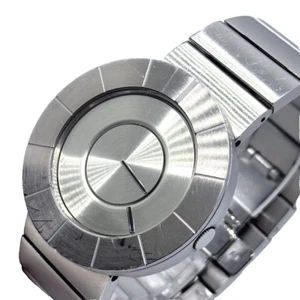 ISSEY MIYAKE Yoshioka Tokujin design Men's Watch Silver Used - Picture 1 of 6