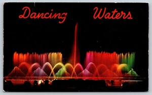 Postcard Dancing Waters Disneyland Hotel Harold Steinman's California - Picture 1 of 2