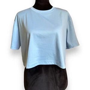 SHEIN | Light Blue Cropped Tee - Picture 1 of 3