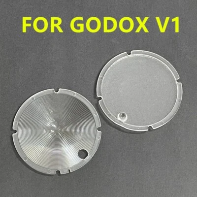 NEW For Godox V1 Front Head Glass Fresnel Panel Diffuser Plate Flash Round Cover - Image 1 of 3