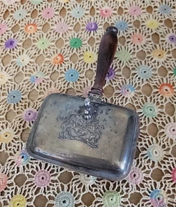 Vintage Silent Butler Krümelfänger mit Löwe & Einhorn von Oneida LTD - Bild 1 von 7