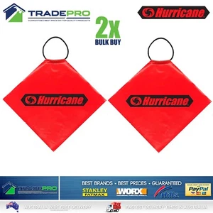 2x Safety Flag Trailer Load Propellor Signal Flag Bulk Orange Hi-Vis Truck Car - Picture 1 of 3