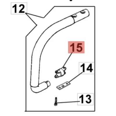 EFCO ANTIVIBRANTE PER MOTOSEGA 131 132 132 S ORIGINALE
