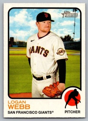 2022 Topps Heritage - Logan Webb #358 - Image 1 of 2