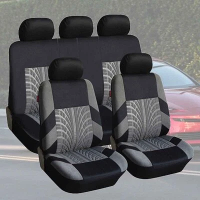 For Toyota For Prius Car Seat Full Cloth Covers 5-Seats Front & Rear Protector Foto 1 de 4