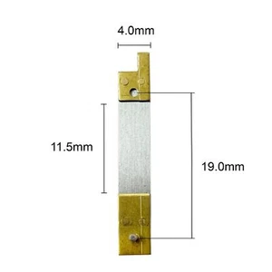 French Clock Suspension Brass Steel Pendulum Spring 19.0 x 4.0 x 11.5mm - Picture 1 of 1
