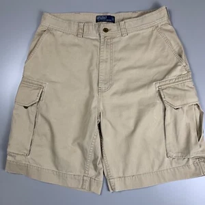 Pantalones Cortos De Colección Polo Ralph Lauren Carga Para Hombres 34 Polo 67 Chino Caqui Bolsillos - Imagen 1 de 15