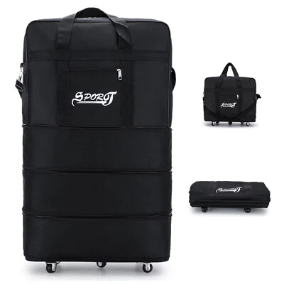 Expandable Rolling Duffle Bag Wheeled Luggage Foldable Suitcase 30" 32" 34" 42" - Image 1 of 4